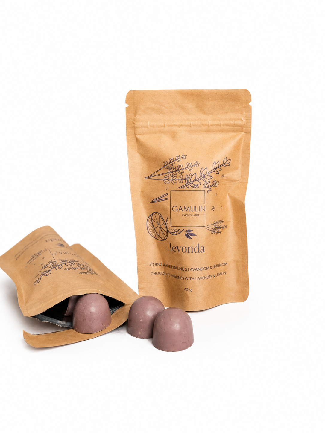 Levonda -Schokopralinen mit Lavendel 50 g