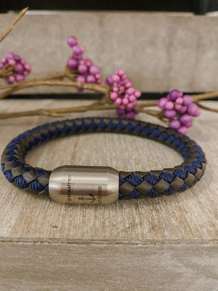 Leder-und Segeltau Armband Karl