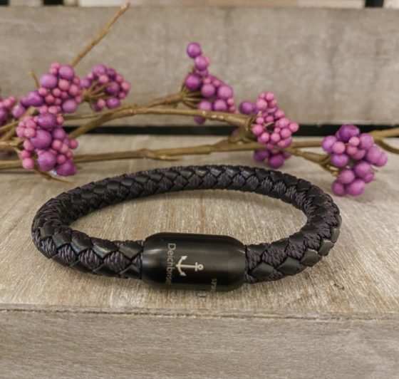 Leder-und Segeltau Armband Pascal