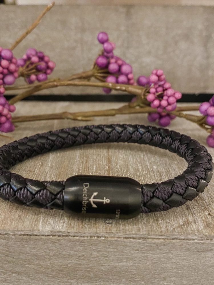 Leder-und Segeltau Armband Pascal