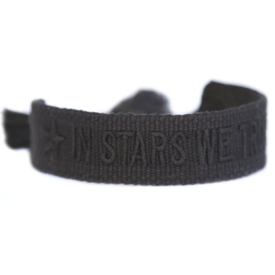 Webarmband "In Stars we trust"
